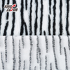 Kingcason Fashion Zebra Pattern Stripe Printing Faux Fur Fabric
