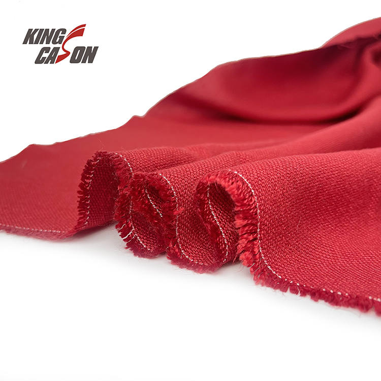 Aramid Clothing Material Red Heat Resistant Fabric