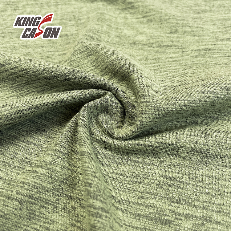 Kingcason Olive Moisture Wicking Sportwear Cationic Jersey Fabric