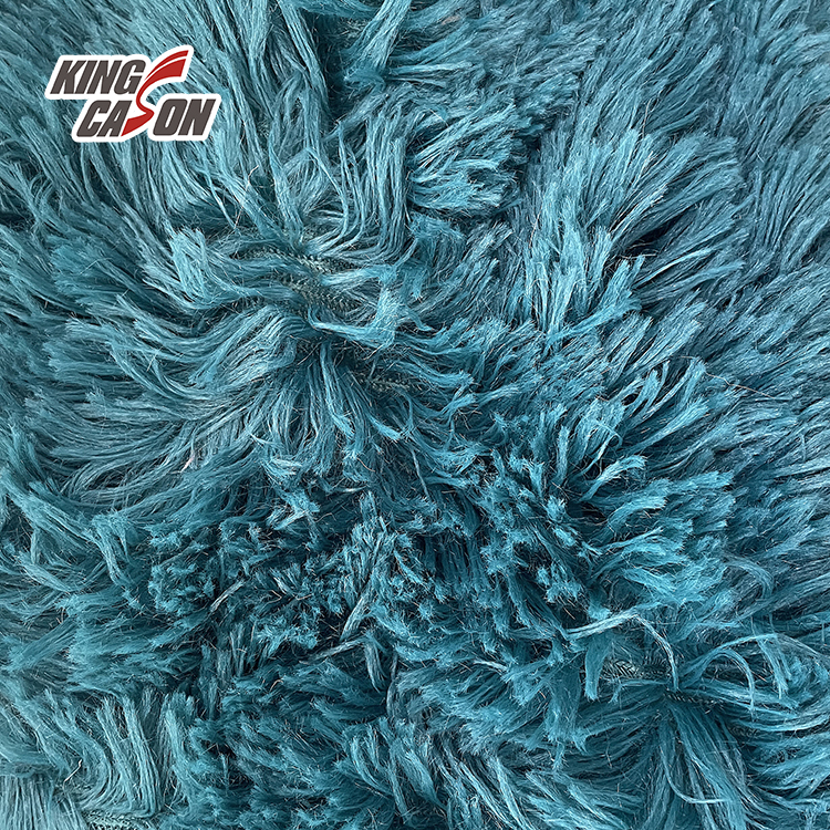 Kingcason 20-40mm Solid Color Luxury PV Fleece Fabric For Home Textile