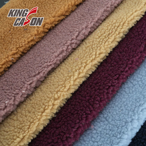 Kingcason Plain Dyed One Side Brushed Sherpa Fleece Fabric