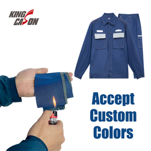 Navy Blue Flame Resistant Para Aramid Fabric