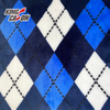 Kingcason Geometric Diamond Lattice Printing Double Face Flannel Fabric