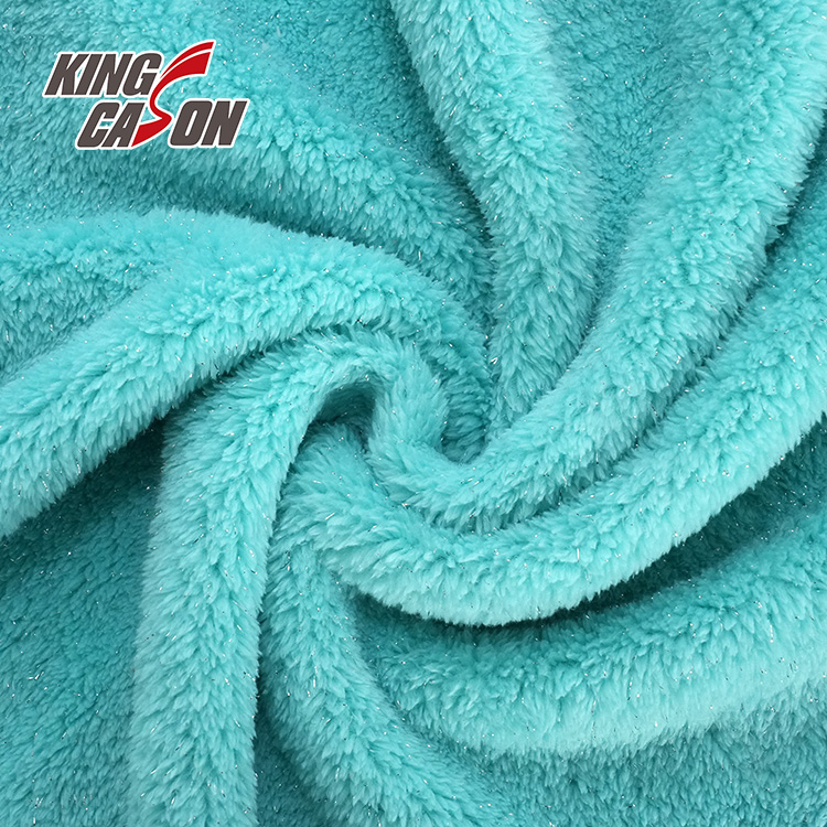 Kingcason Blue Cozy Arctic Sherpa Fleece Fabric