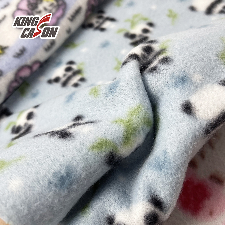 Kingcason Cartoon Style Custom Printing Polar Fleece Fabric