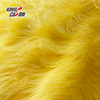 Red Yellow Shaggy 7cm Long Pile Faux Fur Fabric