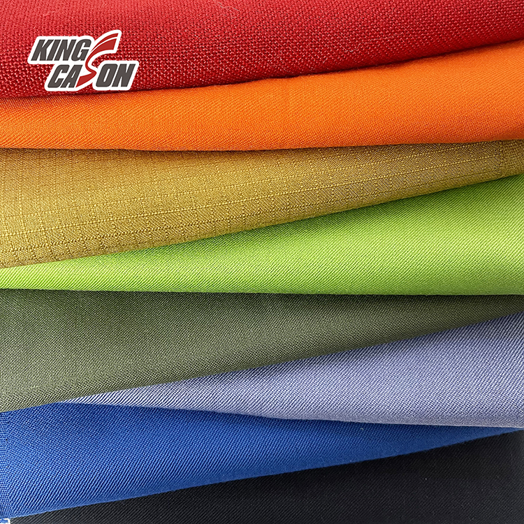 Custom Colors 350gsm Cotton Polyester FR Anti Static Anti Acid Aramid Fabric