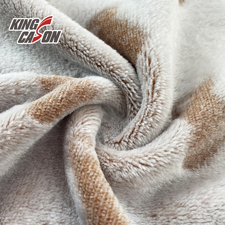 Kingcason Back Printing 270g Double Sides Flannel Fleece Fabric
