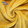 Kingcason Yellow Two Sides Jacquard Flannel Fleece Fabric