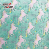 Carving Horse Polyester Flannel Fleece Fabric
