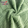 Kingcason Green Ginkgo Biloba Rabbit Faux Fur Fabric