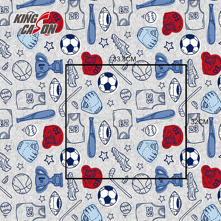 Kingcason Super Soft Sport Print Flannel Fleece Fabric4
