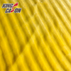 Kingcason Yellow Wave Carving Rabbit Faux Fur Fabric