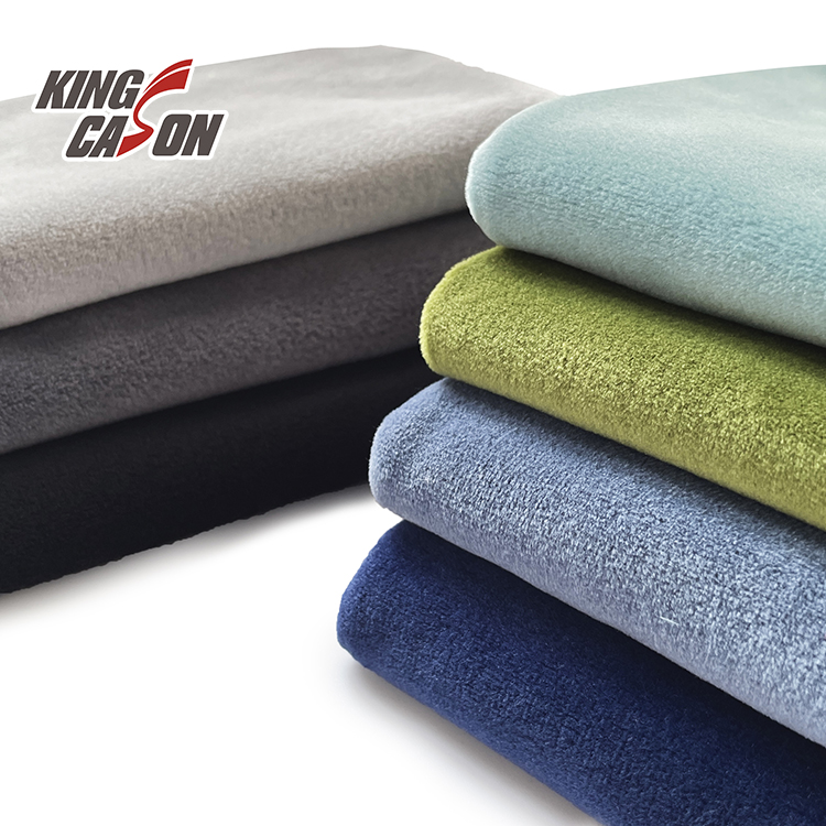100% Polyester Two Sides Super Soft Velvet Fabric For Blankets