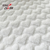Kingcason Plain White Heart Carving Faux Fur Fabric