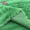 Kingcason Green Wave Jacquard Plush Rabbit Faux Fur Fabric