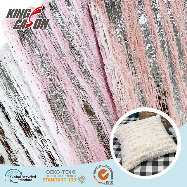 Kingcason Gold Stamping Pv Fleece Fabric