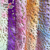 Kingcason Tie Dyeing Fantastic Embroidered Fake Fur Fabric