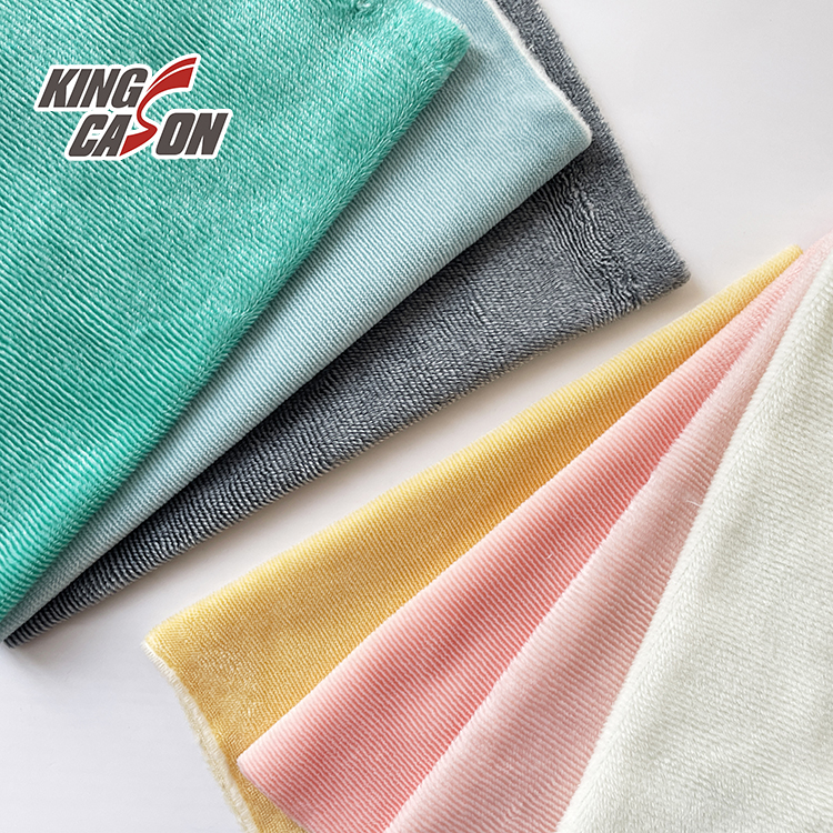100% Polyester Stripe Super Soft Velvet Fabric For Cushion