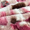 Kingcason Tie Dyeing Carving Rabbit Faux Fur Fabric