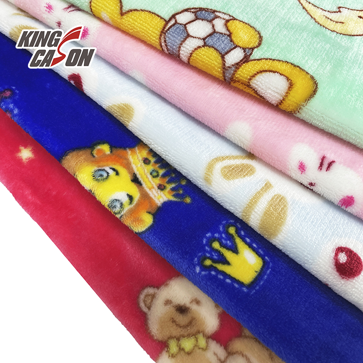 Anti-wrinkle Weft knitting Solid Color Polyester Flannel Fleece Fabric