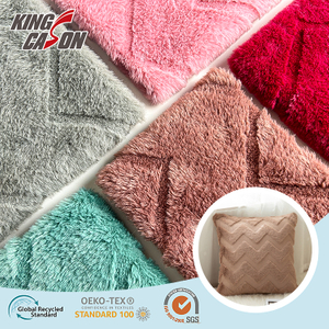 Kingcason Custom Colors Carving Soft Plush Fake Fur Fabric