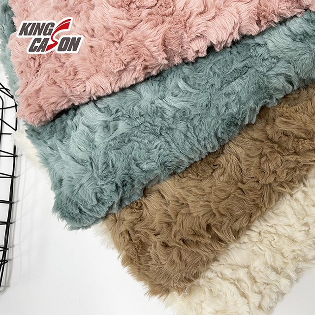 Kingcason Luxury Brushed Brown Toy Fur Fabric 