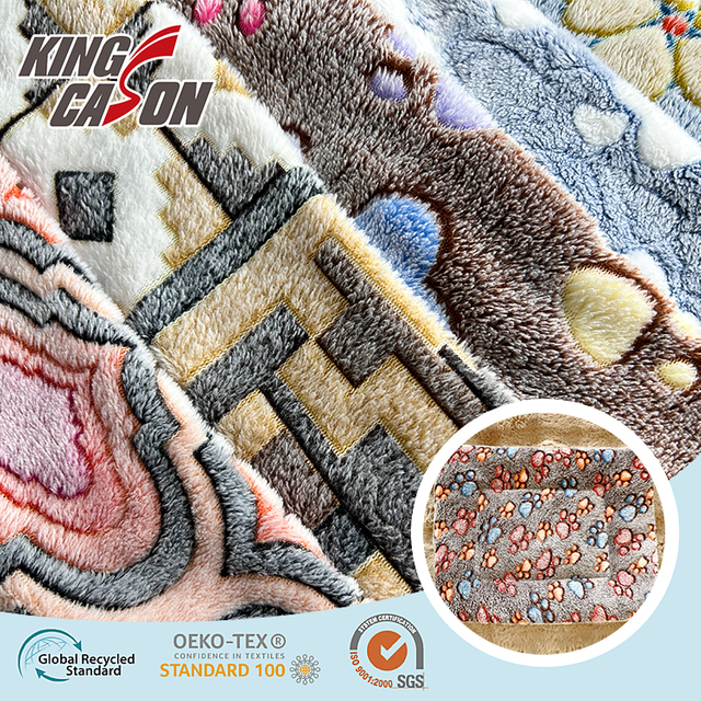 Kingcason Double Sides Brush Coran Fleece Fabric