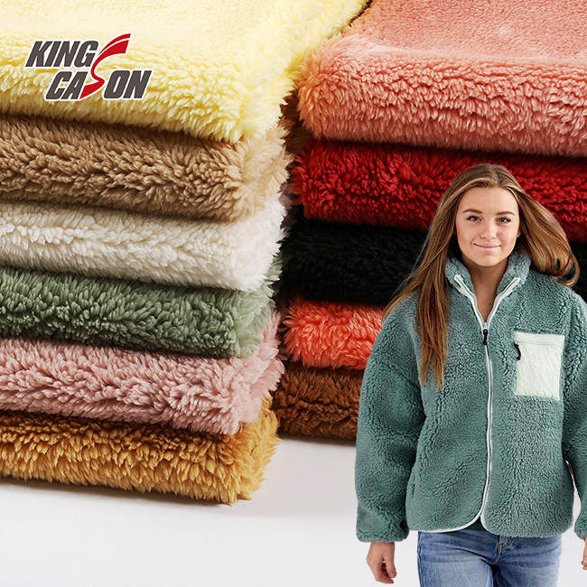 Embrace Luxury And Coziness with Classic One Side Plain Sherpa Fabric