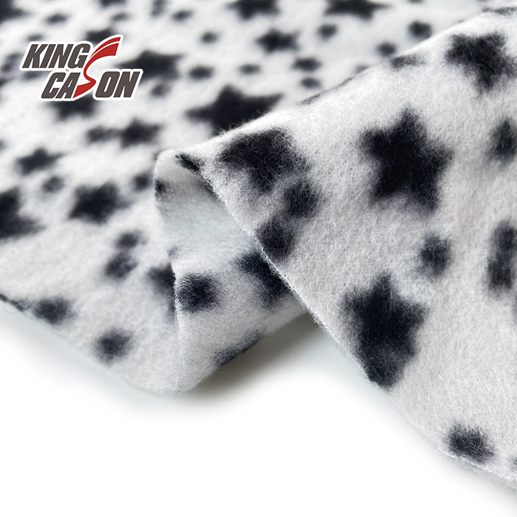 Polyester Double Sides Custom Printed Cozy Polar Fleece Fabric for Garment