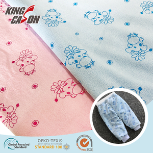 Kingcason Glue Printed Sper Soft Velvet Minky Fabric