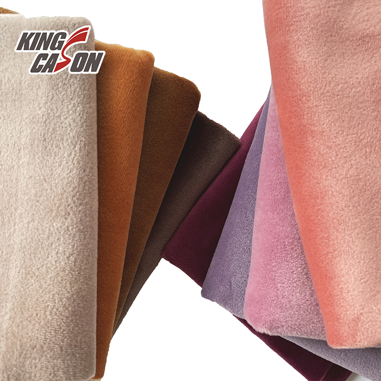 Polyester Two Sides Warm Plain Super Soft Velvet Fabric For Blankets